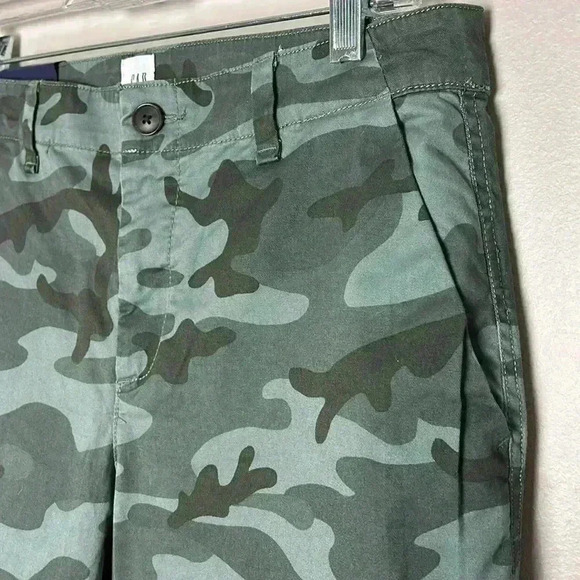 NWT GAP Camo Girlfriend Khaki Stretch Size 6 Mid Rise Green Camouflage Fall - Picture 5 of 12